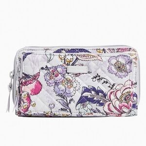 Vera Bradley Deluxe All Together Crossbody Hummingbird Park Pattern RFID NWT